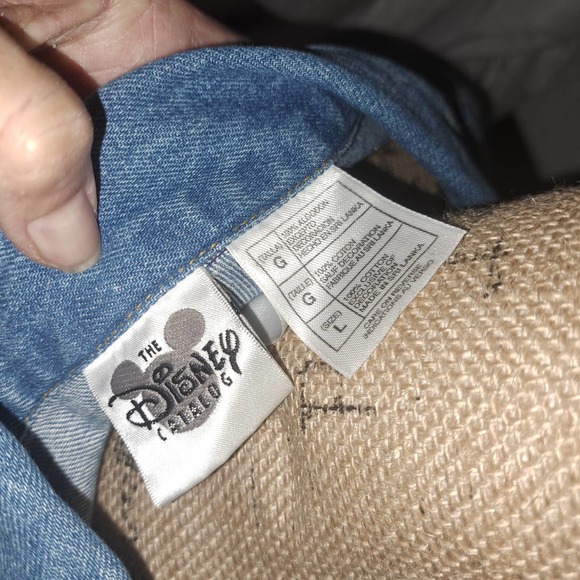 MICKEY & Co-Mickey Mouse AMERICA Denim Jacket sz Large Unisex - Picture 6 of 10